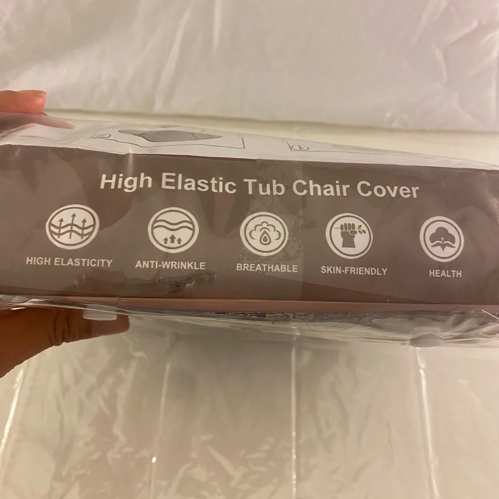 Tub Chair Slip Black